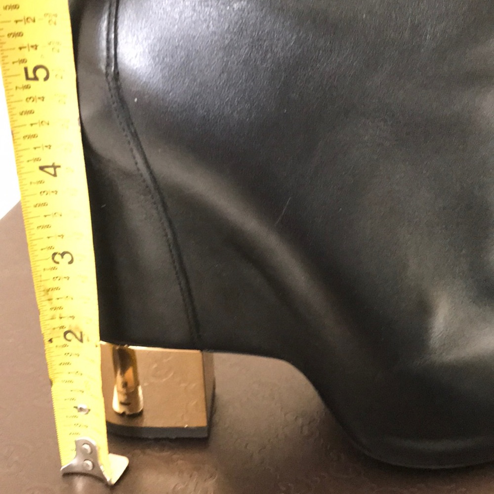 Giuseppe Zanotti Black Ankle Boots with Gold Heel - Picture 7 of 7